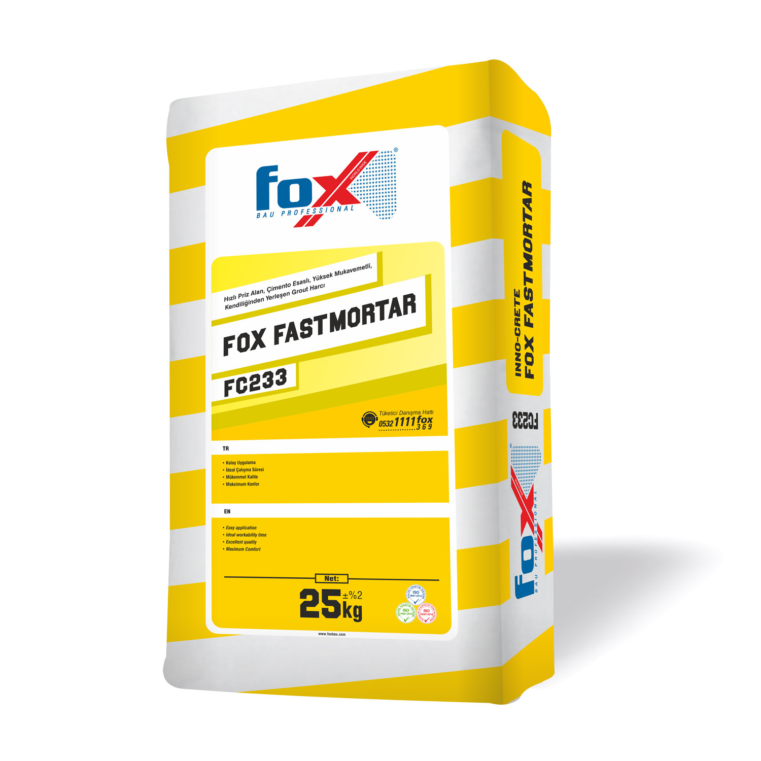 FOX FASTMORTAR FC233 25kg — თხევადი ჰიდროიზოლაცია